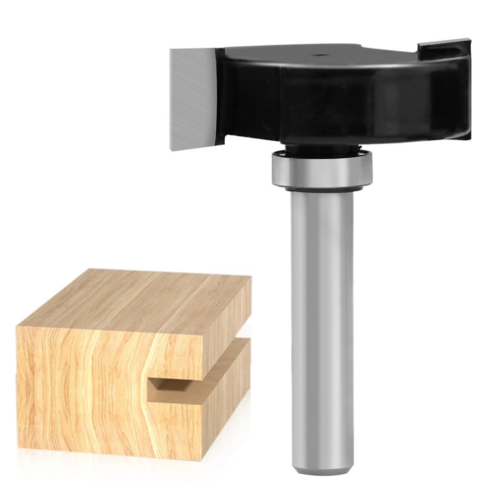 LAVIE 8mm Shank T-Slot Router Bit YG8 Tungsten Steel Multiple Sizes Woodworking Grooving Cutting Tool MDF Plywood Hardwood — view 4