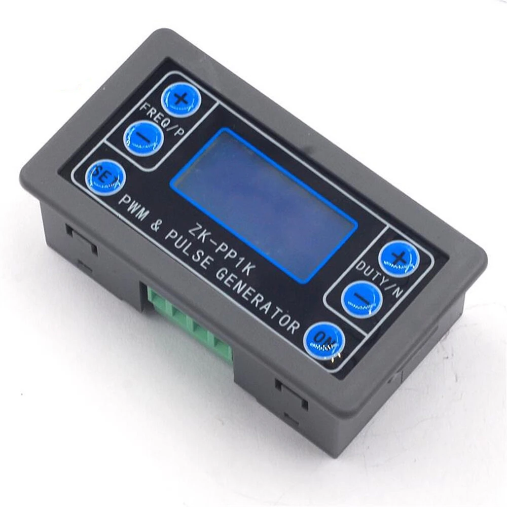 LCD Digital PWM Signal Generator Pulse Frequency Duty Cycle Adjustable 1Hz-150KHz Square Rectangular Wave 3.3V-30V Anti-Reverse Protection