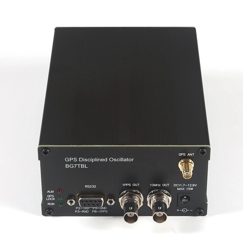 LCD GPS Disciplined Oscillator 10MHz High Precision Frequency Generator RS232 NMEA Output EU Plug — view 3