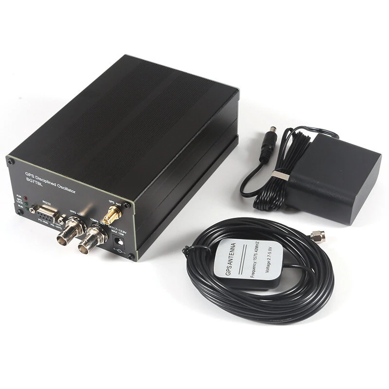 LCD GPS Disciplined Oscillator 10MHz High Precision Frequency Generator RS232 NMEA Output EU Plug — view 5