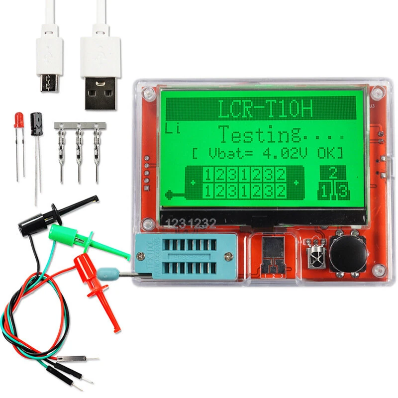 LCR-T10H TFT LCD Display Multi-meter Transistor Tester Diode Triode Battery Detector For Diode Capacitor Resistor for Testing — image 1