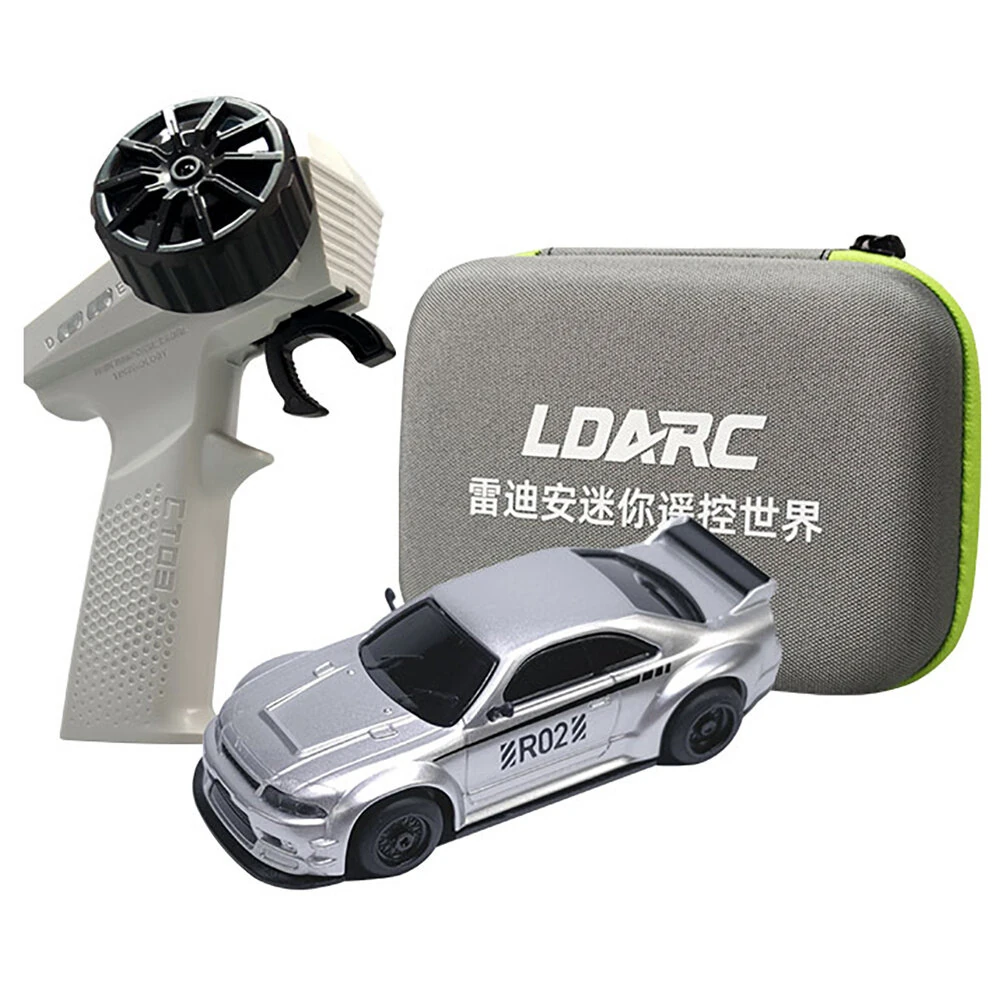 LDARC R02 1/64 2.4G RWD Drift RC Car Mini Race LED Light Radio Control High-Speed Motor On-Road Racing Vehicle Model Boys Gifts 60 Minutes Playing Time Toys — view 11