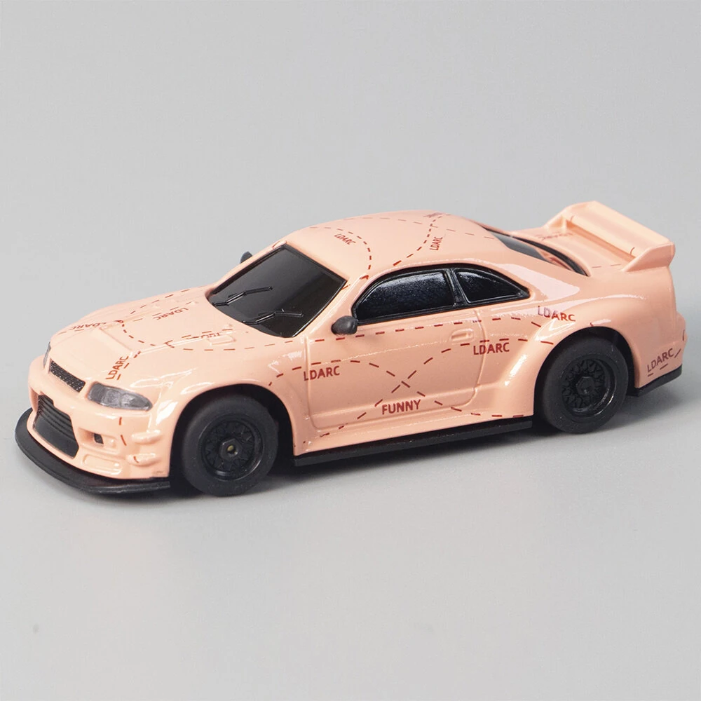 LDARC R02 1/64 2.4G RWD Drift RC Car Mini Race LED Light Radio Control High-Speed Motor On-Road Racing Vehicle Model Boys Gifts 60 Minutes Playing Time Toys — view 7