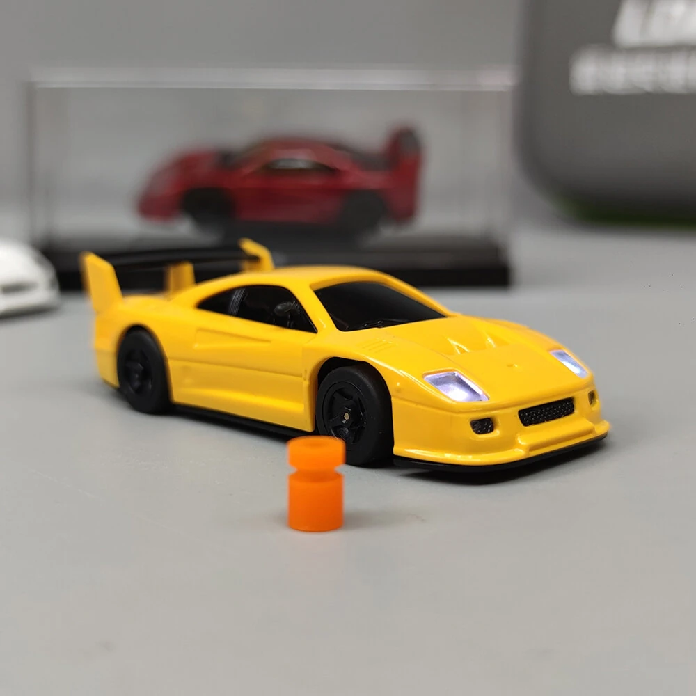 LDARC S100 1/64 2.4G RWD Drift RC Car Mini Full Proportional Three Speed Metal Gears LED Light with Bearings Screen Remote Control High-Speed On-Road Racing Vehicle Model Boys Gifts 60 Minutes Playing Time Toys — view 9