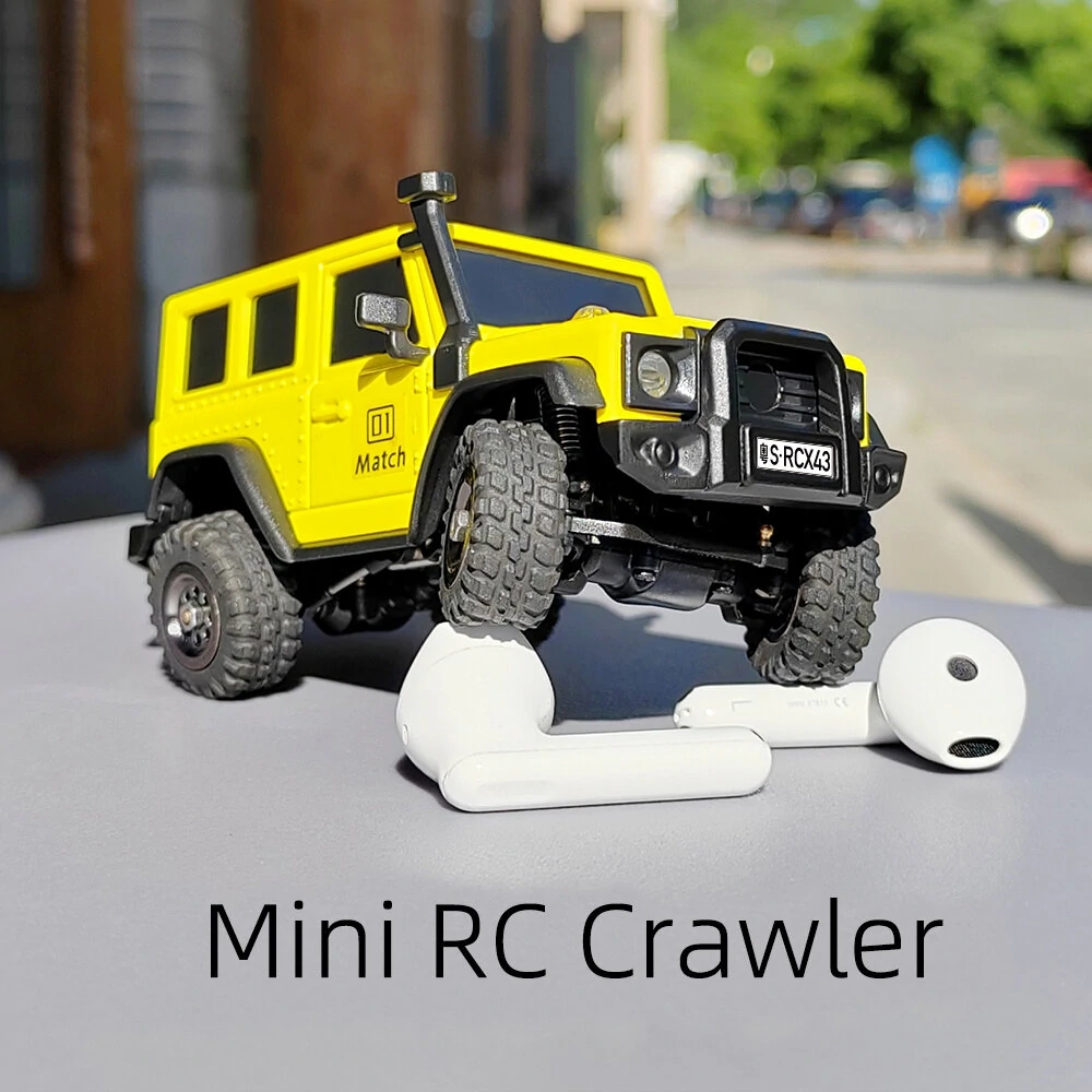 LDARC X43 1/43 2.4G 4WD RC Car Rock Crawler Mini Climbing LED Light Off-Road Vehicles Models Remote Control Racing Toys — view 8