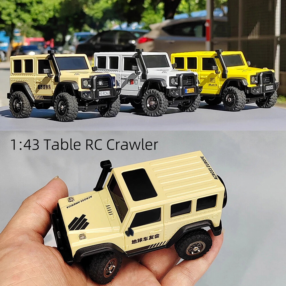 LDARC X43 1/43 2.4G 4WD RC Car Rock Crawler Mini Climbing LED Light Off-Road Vehicles Models Remote Control Racing Toys — view 9
