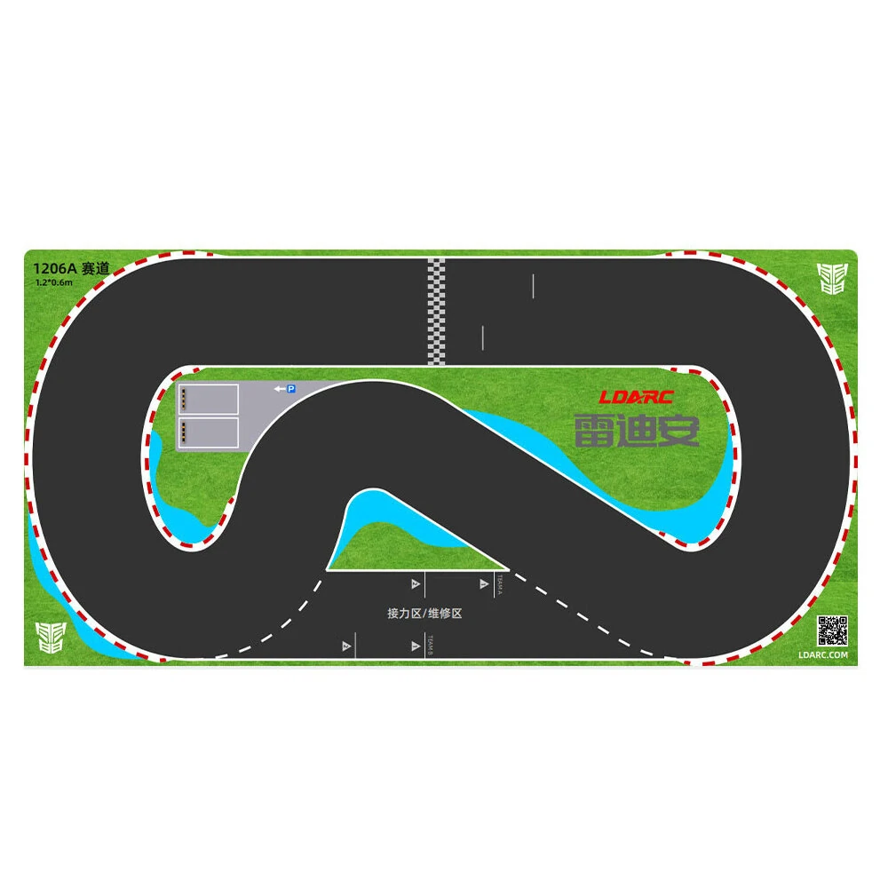 LDARC X43 V64 Turbo C75 C82 C74 Diatone 3005 1/64 1/72 1/76 Mini RC Car Parts Race Track Scene Mat 1206A Vehicles Model Spare Accessories