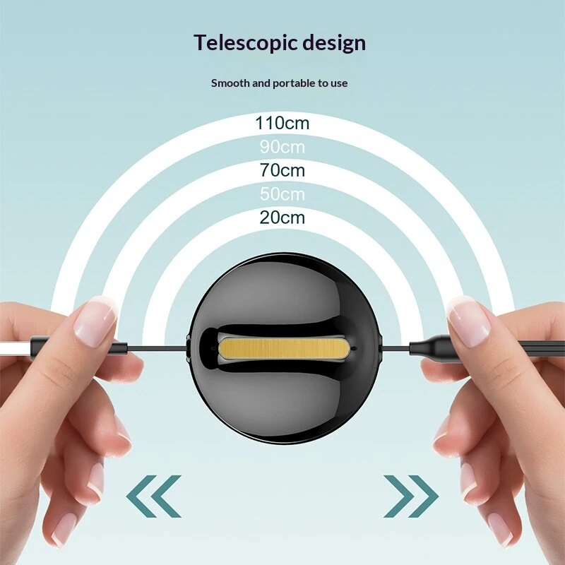 LDNIO LC90A 4.2A USB-A to Type-C/iP/Micro USB Retractable Cable Fast Charging Data Transmission Copper Core Line 1.1M Long for iPhone 17 17 Pro 16 Pro Max 15 14 13 for Xiaomi 17pro for Samsung Galaxy S25 Ultra for XIAOMI for OPPO — view 5