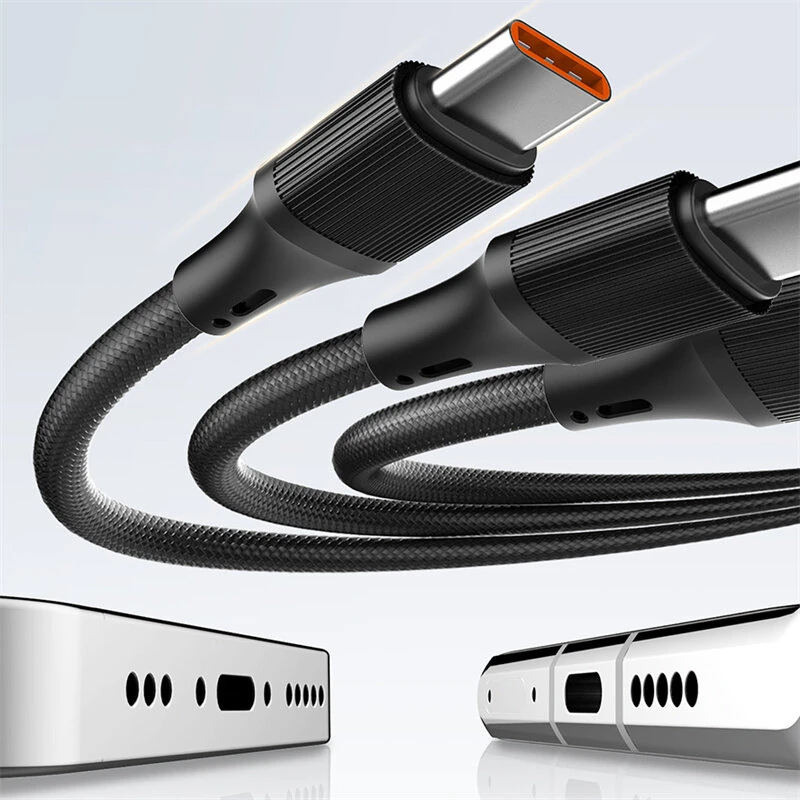 LDNIO LC97uc 100W USB-A/Type-C to Type-Cx2/iP Cable PD QC3.0 Fast Charging Data Transmission Copper Core Line 1.2M Long for iPhone 16 15 14 Pro Max for Huawei Mate XT for Samsung Galaxy Z Flip6 — view 4