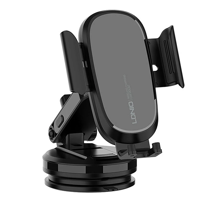 LDNIO MV21 15W Wireless Charger Car Phone Holder Grip Mobile Clamp Stand Retractable base Bracket Support for IPhone 15 14 13 for Samsung Galaxy S24 for Huawei Pura 70 Ultra