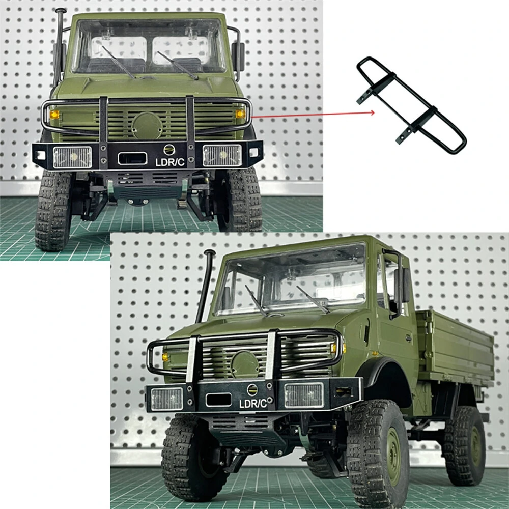 LDR/C LDP06 1/12 Unimog 435 RC Car Upgraded metal Front Upper Bumper Protector LP0004 Vehicles Models Spare Parts — Pricio