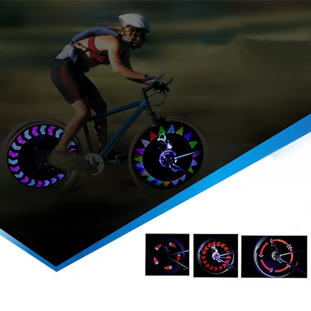 LEADBIKE 14 RGB DIY LED Bike Wheel Light Rechargeable Bicycle Warning Lights Waterproof LED Neon Bike Tyre Light for Cycling — view 6