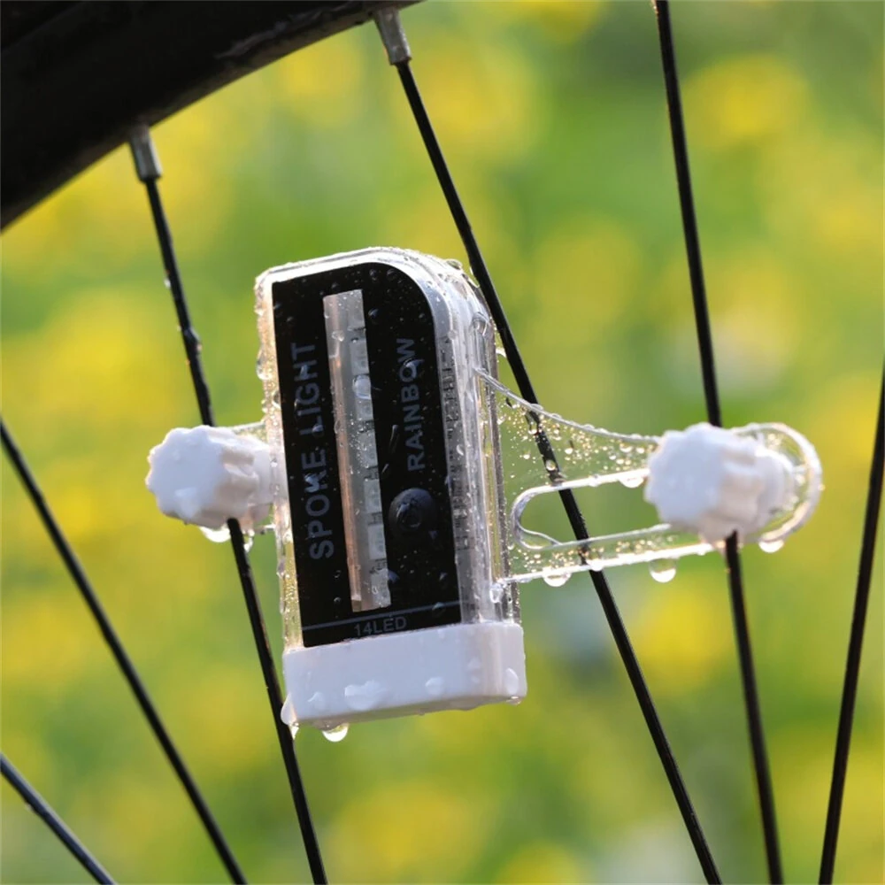 LEADBIKE 14 RGB DIY LED Bike Wheel Light Rechargeable Bicycle Warning Lights Waterproof LED Neon Bike Tyre Light for Cycling — view 8