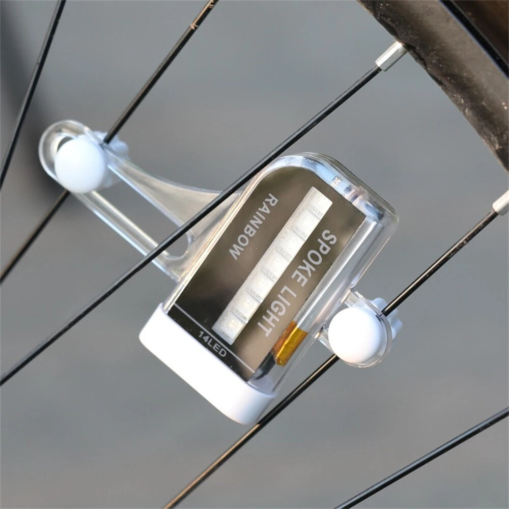 LEADBIKE 14 RGB DIY LED Bike Wheel Light Rechargeable Bicycle Warning Lights Waterproof LED Neon Bike Tyre Light for Cycling — view 9