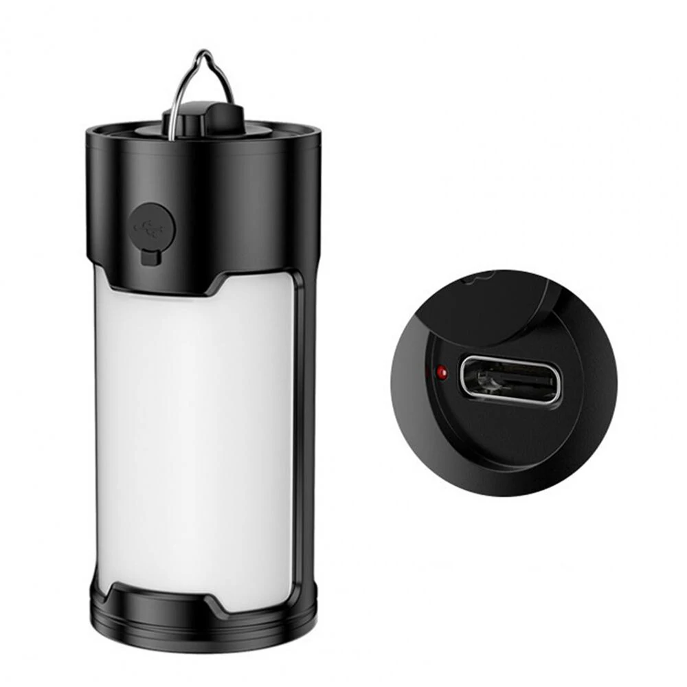 LED Camping Lantern Rechargeable Built-in 18650 Battery Portable Tent Lamp Outdoor Waterproof Camping Emergency Light — view 4