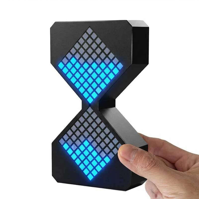 LED Matrix Electronic Hourglass Rechargeable USB Timer Adjustable Brightness Desk Clock 1-30 Minutes ABS Material Modern Design with Gravity Sensor — view 5