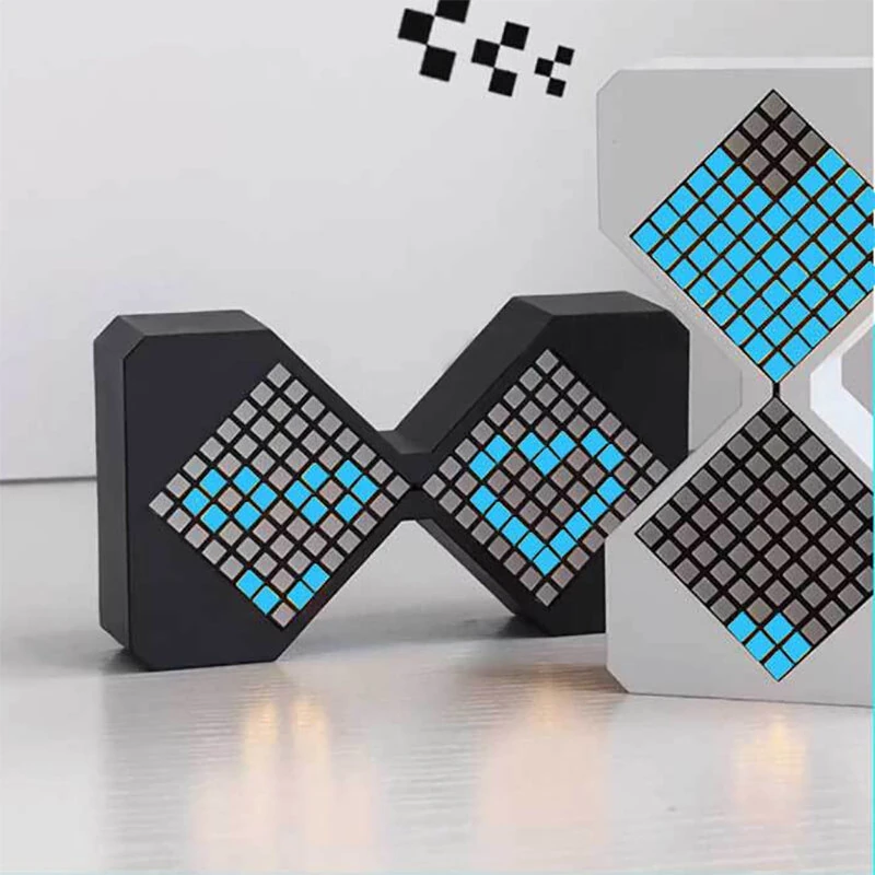 LED Matrix Electronic Hourglass Rechargeable USB Timer Adjustable Brightness Desk Clock 1-30 Minutes ABS Material Modern Design with Gravity Sensor — view 6