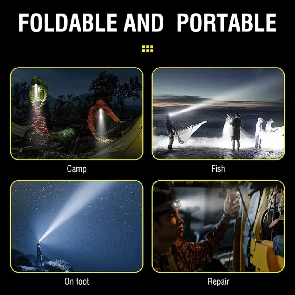 LED Mini Strong Light Owl Headlight Portable Outdoor Exploration Camping Fishing COB Head Lamp — view 4