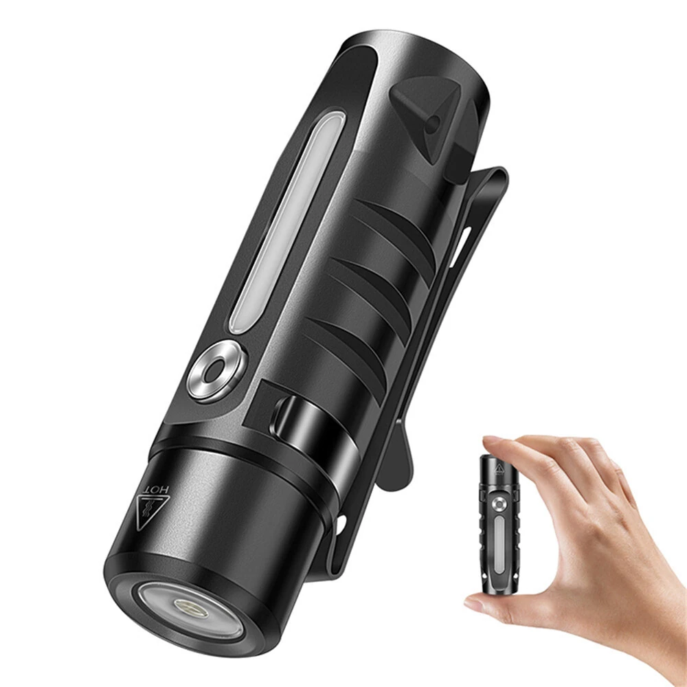 LED Mini Waterproof USB-C Rechargeable Flashlight with Clip & Magnetic Metal Conveniently Flashlight Suitable for Hiking Camping — SEEKNITE