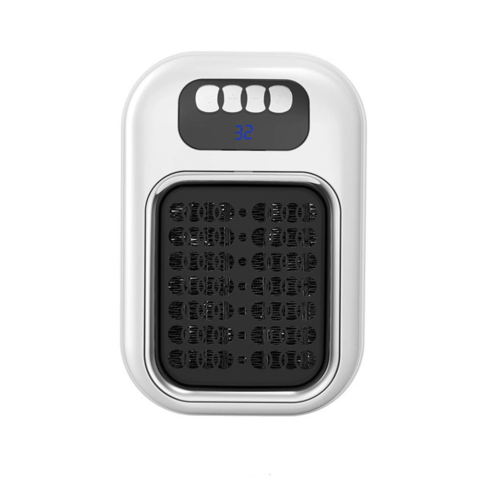 LED Portable Heater Mini Electric Heater Plug in Wall Room Heater Home Appliance Heating Stove Radiator Remote Warmer Machine — view 2