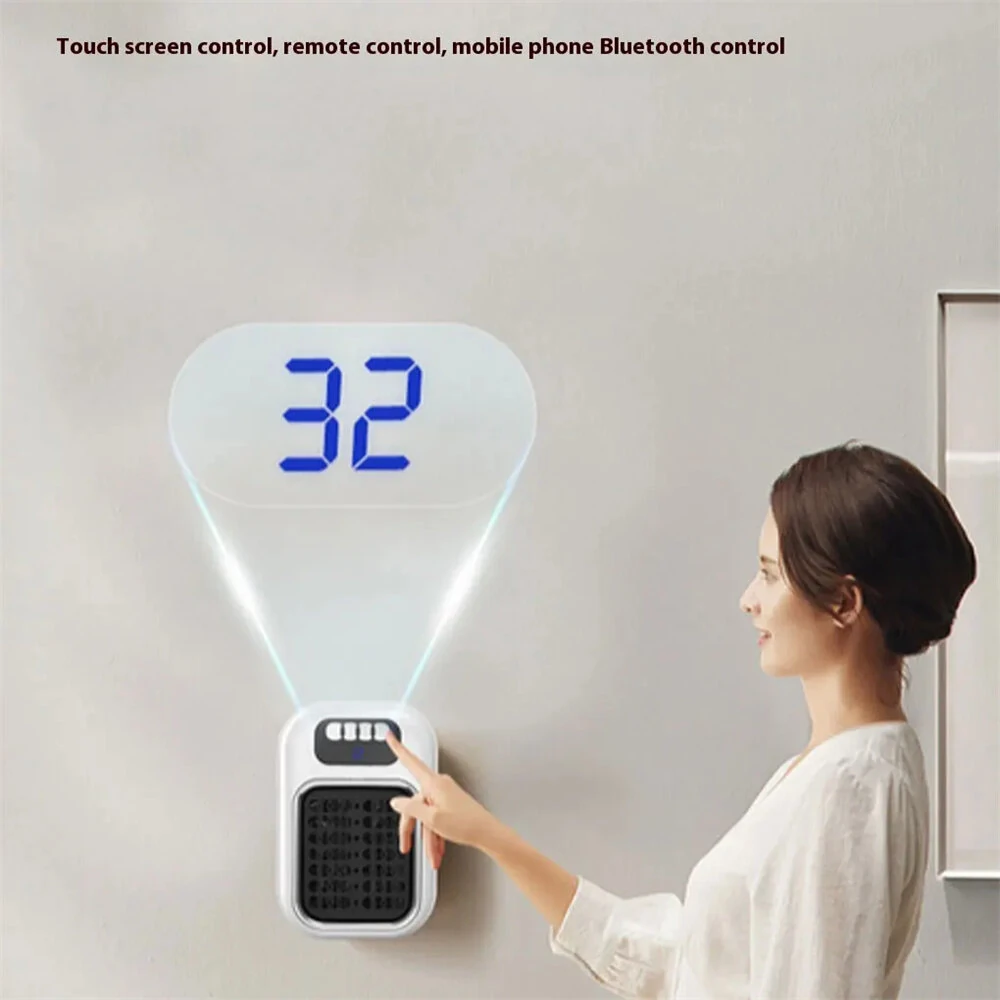 LED Portable Heater Mini Electric Heater Plug in Wall Room Heater Home Appliance Heating Stove Radiator Remote Warmer Machine — view 8