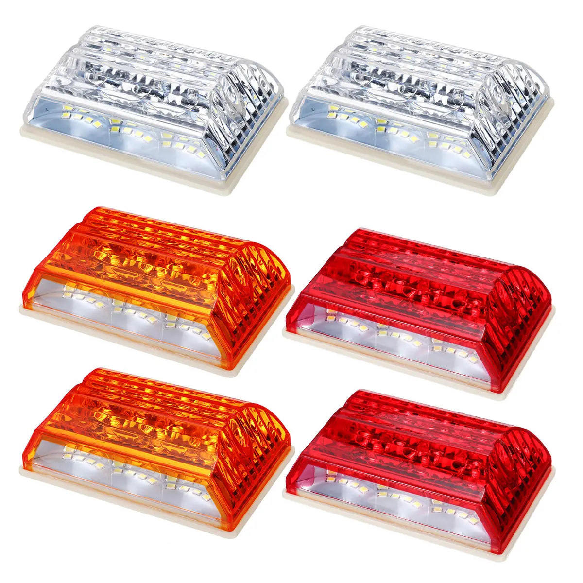 LED Side Marker Lights Indicator Lamps 24V 6500K White 2PCS for Truck Van Pickup — Pricio