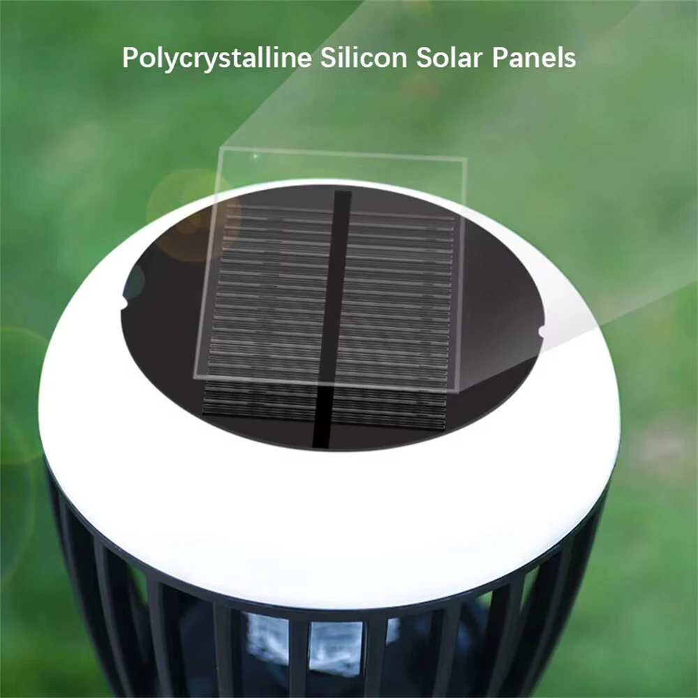 LED Solar Mosquito Killer Lamp Waterproof Lighting Mosquito Repellent Light External Fly Trap with Elevated Pole for Outdoor Garden Patio 2 Mode Use — view 4