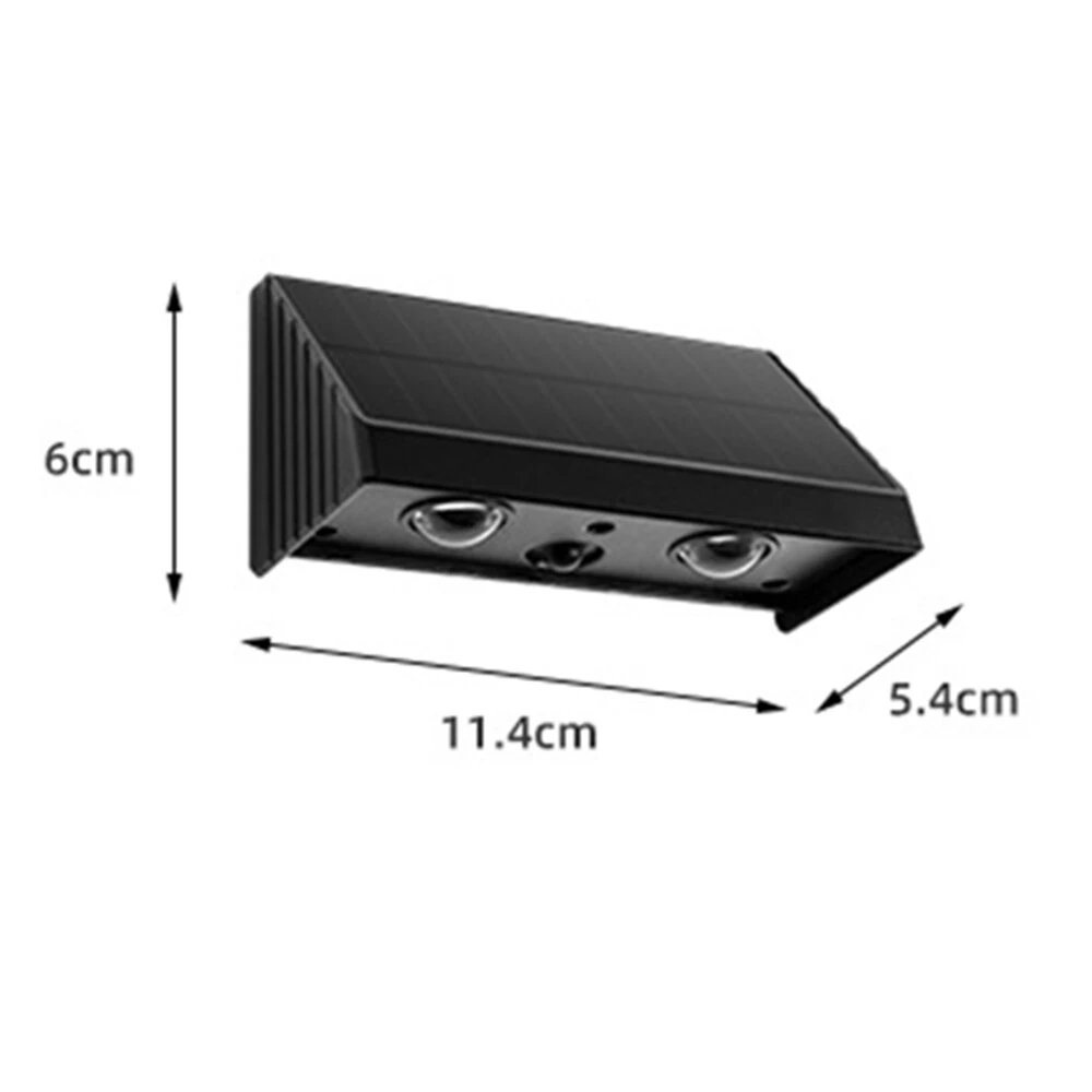 LED Solar Wall Light 5 Modes Waterproof Outdoor Facade Lamp for Garden Patio Porch Balcony Countyard Wall Fence Decortions — view 7