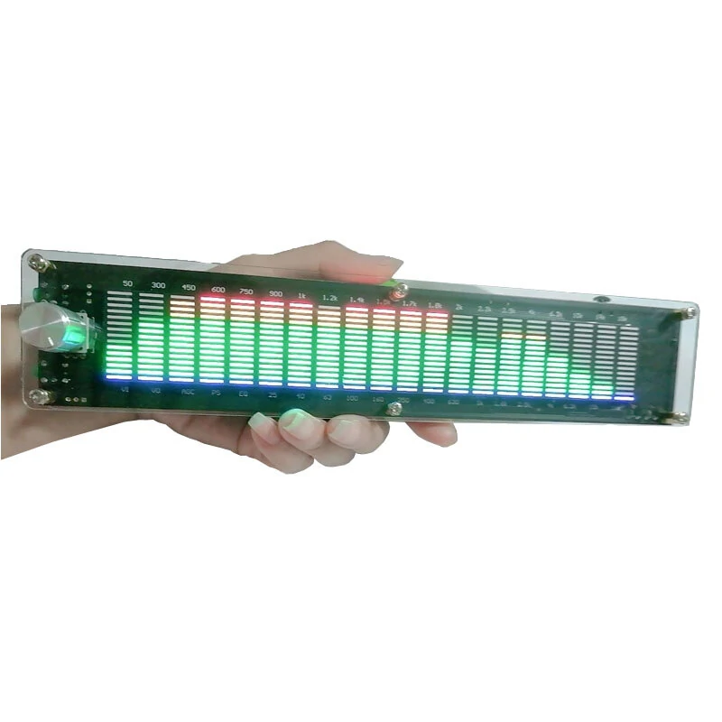 LED2015 Music Spectrum Level Light Multi-mode DSP Equalizer EQ Voice Pickup Color Acrylic Shell — view 3