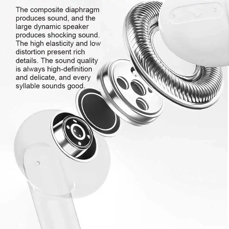 LENOVO ERAZER XT69PRO TWS Earbuds bluetooth 5.4 Earphone 13mm Dynamic Speaker Deep Bass 24H Playback Low Game Delay Ergonomics In-ear Sports Headphones — view 5