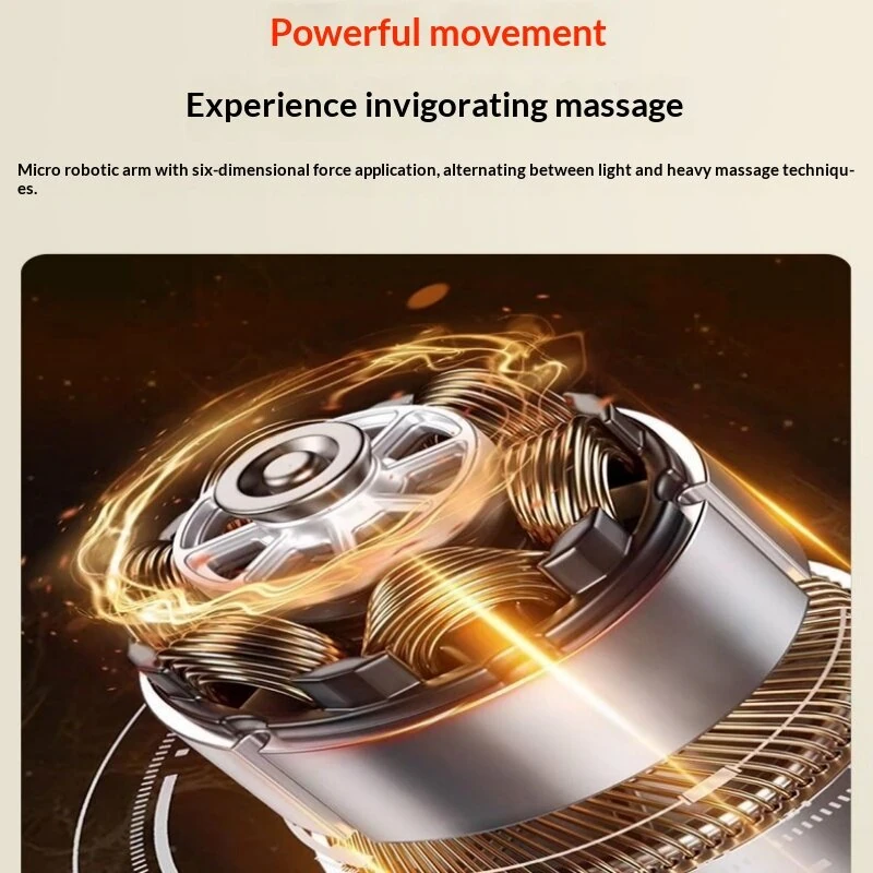Lenovo L-SHH001 Neck Shoulder Massager 12D Massage Heads 3 Modes Heat Therapy USB Rechargeable Neck Message Instrument for Home Office Use — view 6