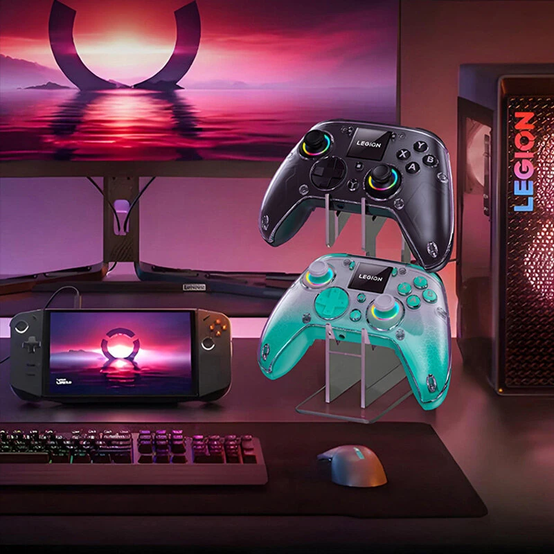 LENOVO Legion Y7 Tri-mode Wireless Gaming Controller with Hall Joysticks and Triggers 1.44 Inch Interactive Screen 4 Programmable Back Buttons Six-Axis Ergonomics Design for PC Switch iOS Android — view 5