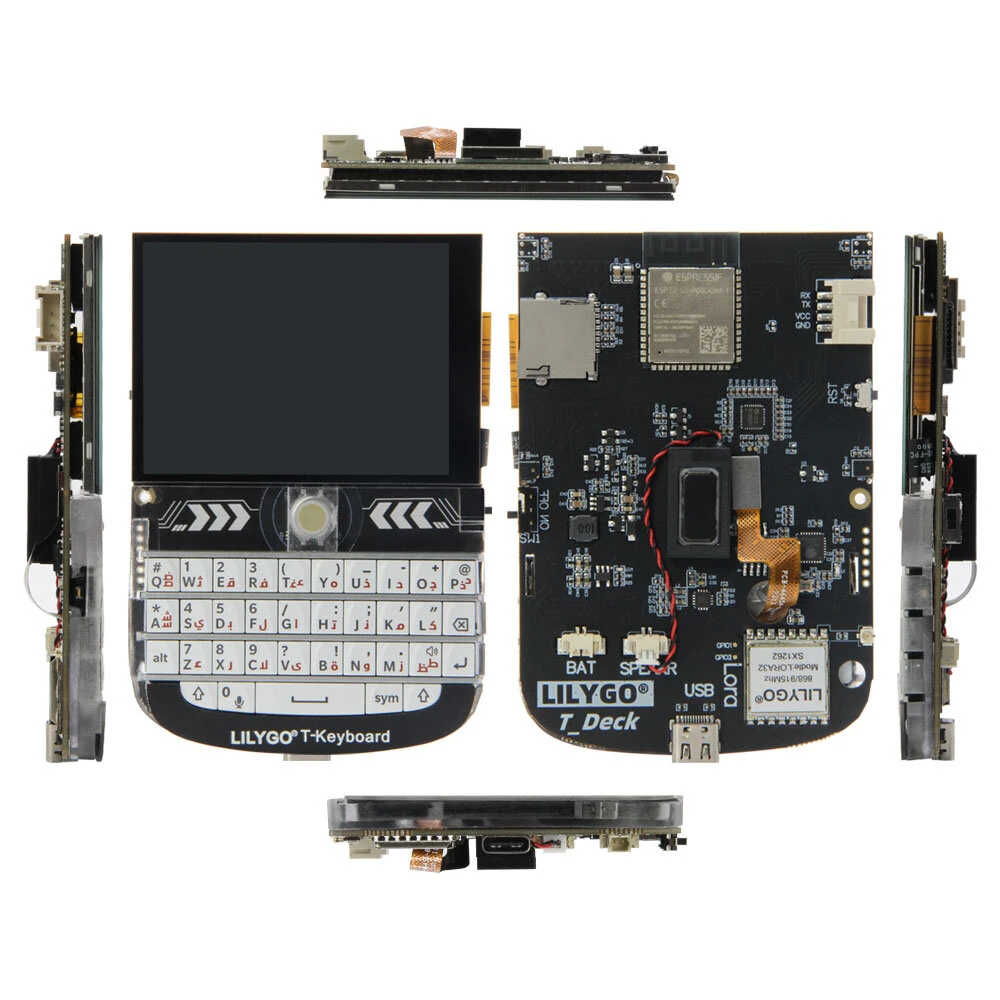 LILYGO Meshtastic T-Deck ESP32-S3 LoRa Module with 2.8 Inch Touchscreen WiFi Bluetooth Development Board 433/868/915Mhz Long Range Wireless Communication — view 7