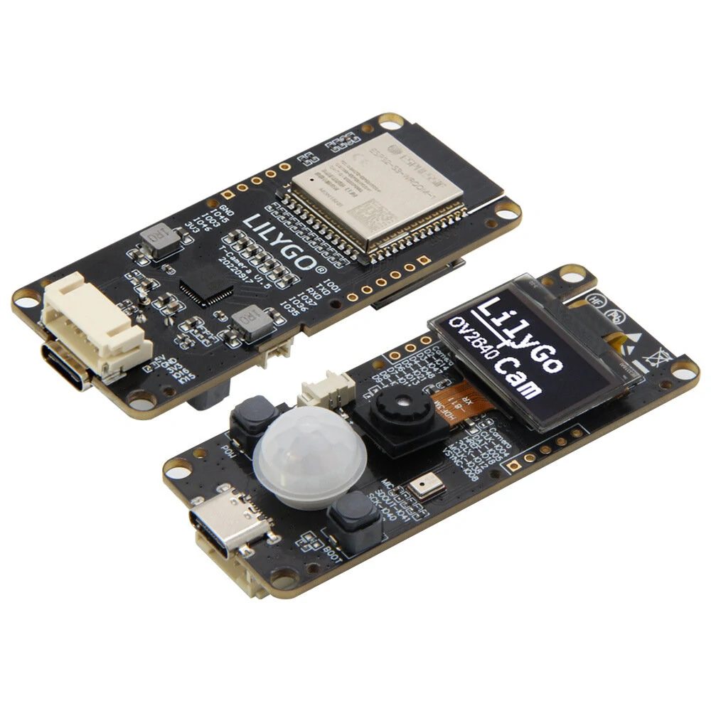 LILYGO® T-Camera-S3 ESP32-S3 Development Board 2MP HD Camera 0.96 inch OLED 16MB Flash WiFi bluetooth Module — view 3