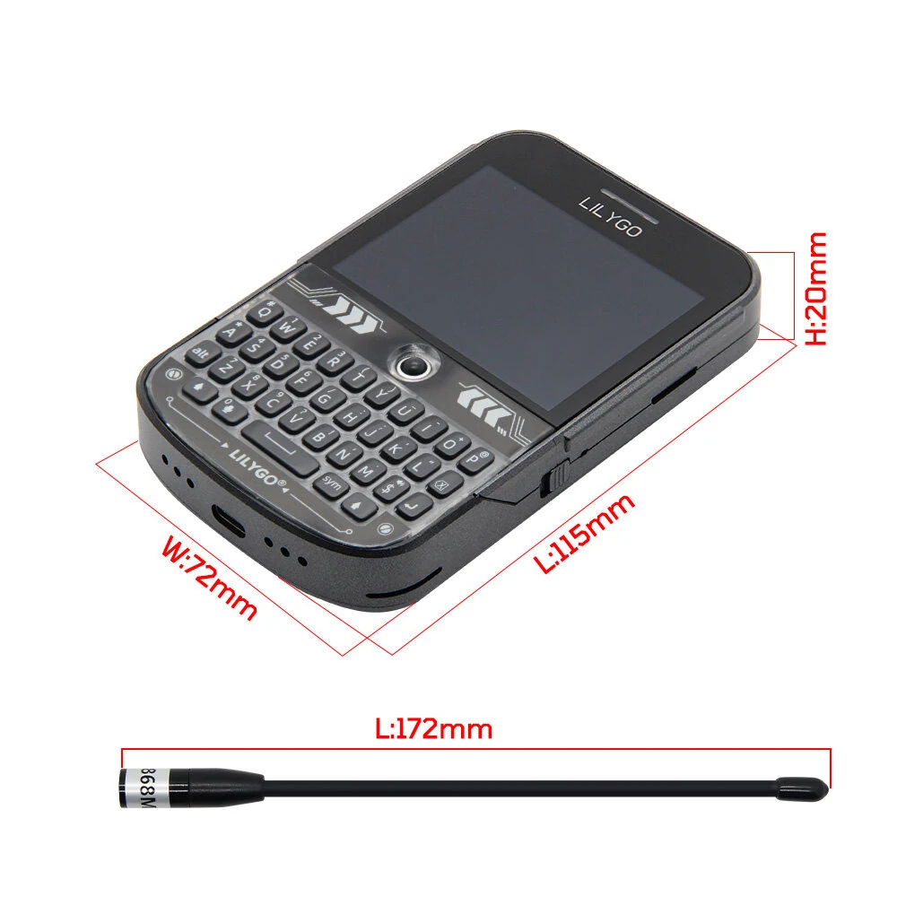 LILYGO® T-Deck Plus ESP32-S3 GPS LoRaWAN+LCD Long-distance Communication Wireless Module with Black Keyboard — view 7