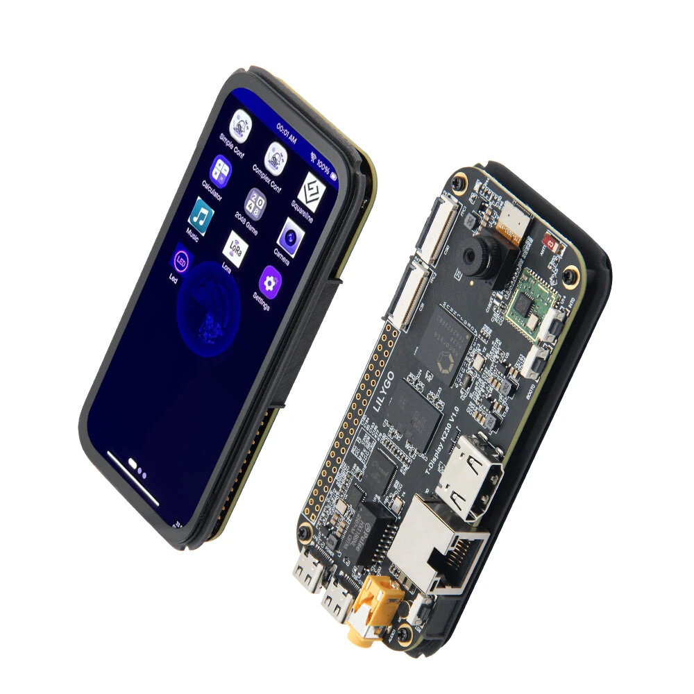 LILYGO T-Display K230 Development Board 4.1 Inch AMOLED Touchscreen Dual 64-Bit RISC-V CPU 8Gb LPDDR4 2MP 1080P Camera WiFi RJ45 LoRa Communication — view 4