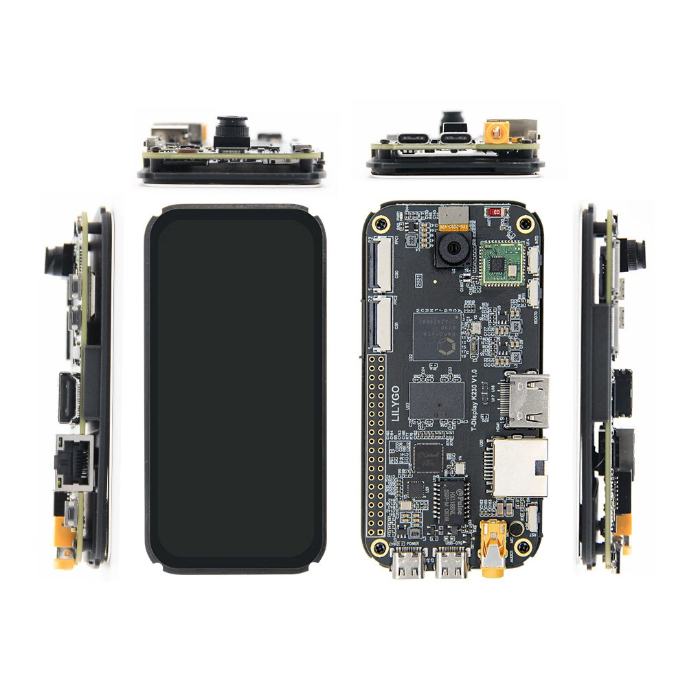 LILYGO T-Display K230 Development Board 4.1 Inch AMOLED Touchscreen Dual 64-Bit RISC-V CPU 8Gb LPDDR4 2MP 1080P Camera WiFi RJ45 LoRa Communication — view 5