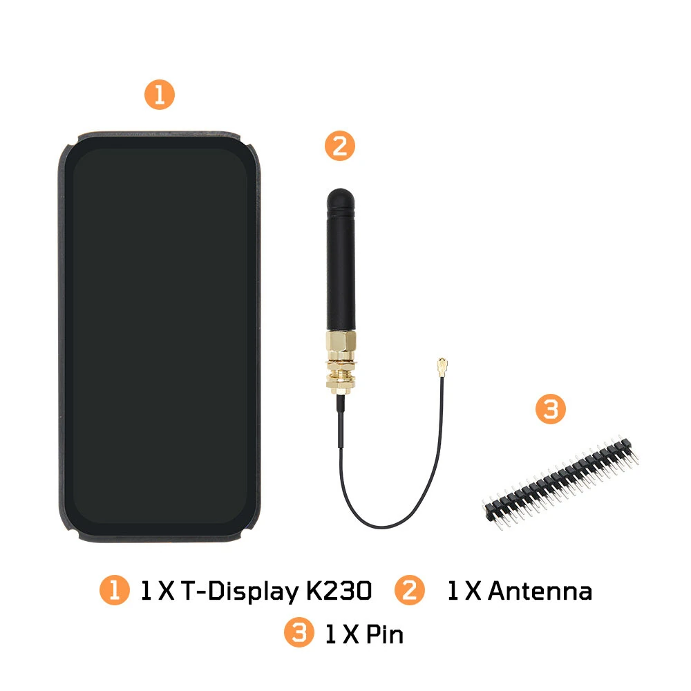 LILYGO T-Display K230 Development Board 4.1 Inch AMOLED Touchscreen Dual 64-Bit RISC-V CPU 8Gb LPDDR4 2MP 1080P Camera WiFi RJ45 LoRa Communication — view 7
