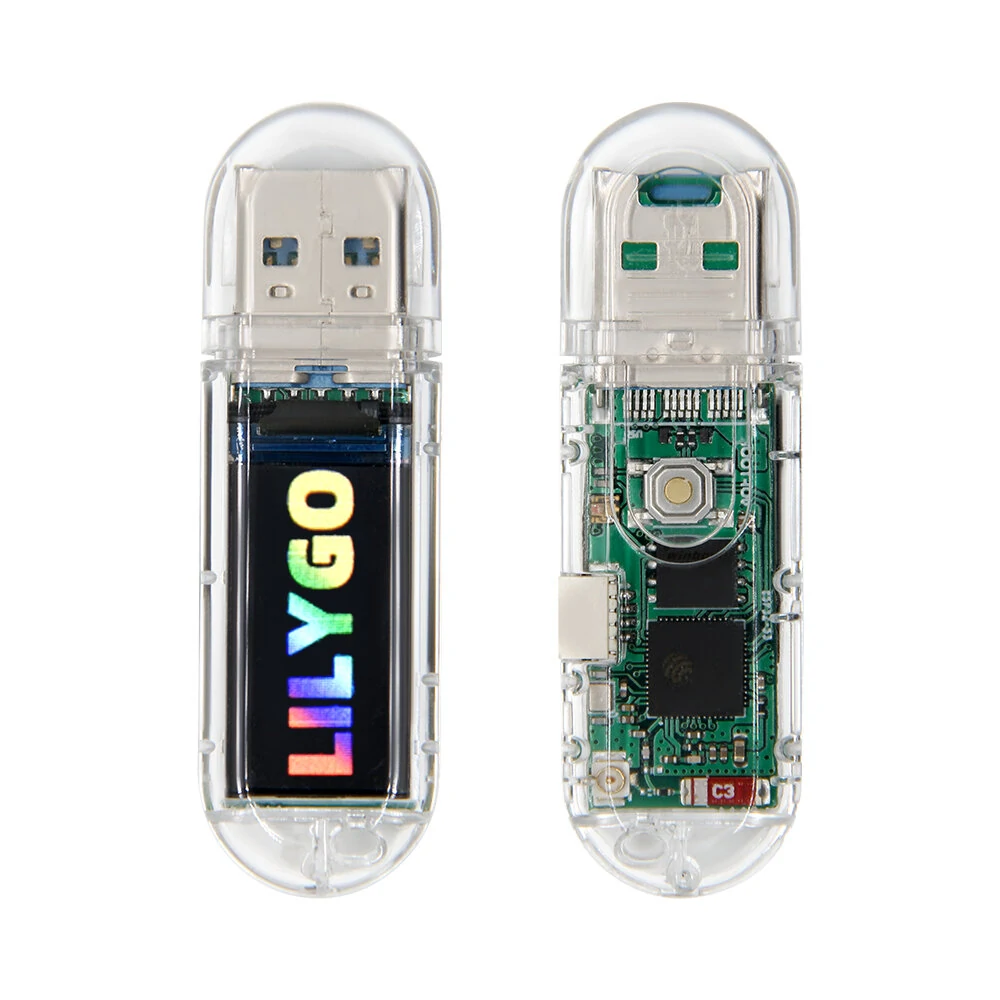 LILYGO® T-Dongle-S3 Development Board 0.96inch LCD Display Screen Support WiFi bluetooth TF Card — LILYGO