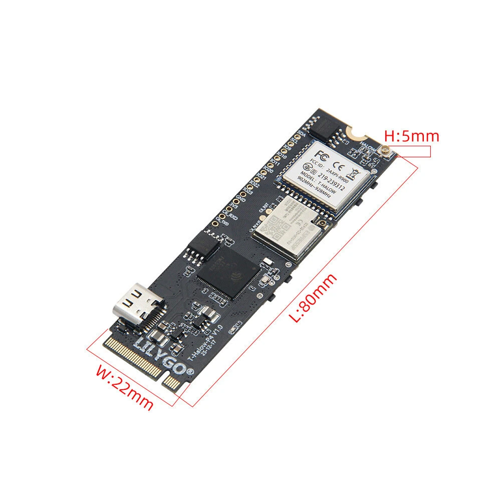 LILYGO T-Halow-P4 Development Board ESP32-P4 ESP32-C6 M.2 Slot Camera Interface WiFi Bluetooth Module — view 8