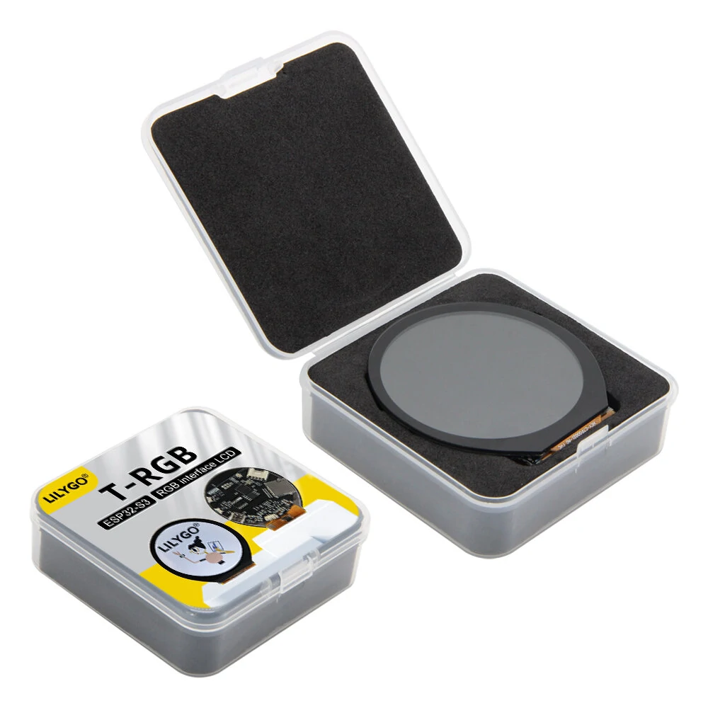 LILYGO® T-RGB ESP32-S3 2.8 inch LCD Round Touch Display ST7701S Screen ESP32-S3R8 Development Board Support WIFI Bluetooth TF — view 3
