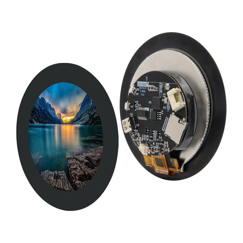 LILYGO® T-RGB ESP32-S3 2.8 inch LCD Round Touch Display ST7701S Screen ESP32-S3R8 Development Board Support WIFI Bluetooth TF — view 6