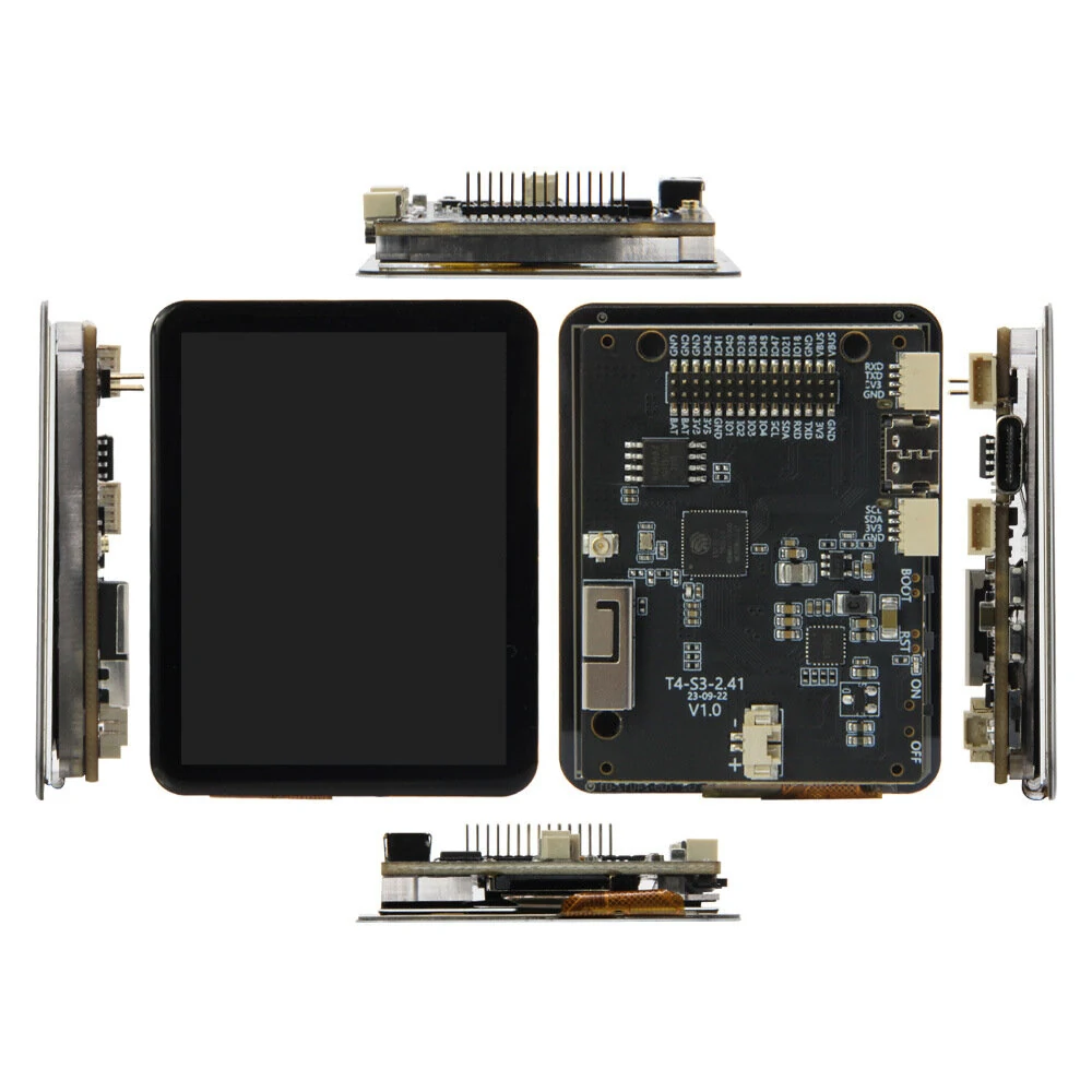 LILYGO® T4-S3 ESP32-S3 2.41-inch AMOLED Touch Display Development Board RGB Screen Dual-Core LX7 Microprocessor WIFI bluetooth Module Board — view 5