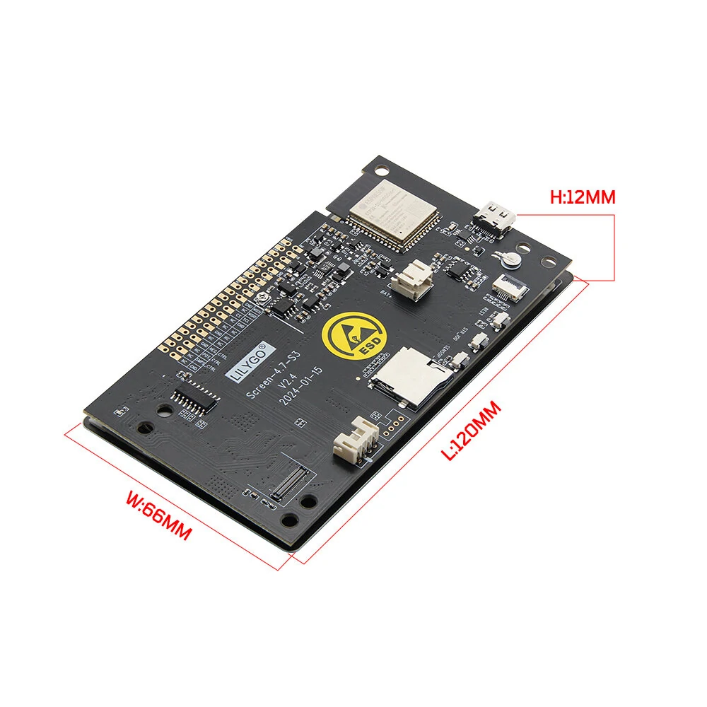 LILYGO® T5 4.7 Inch E-paper ESP32-S3 Touch Screen Display Development Module Driver Board Support forArduino Compatible Raspberry Pi — view 6