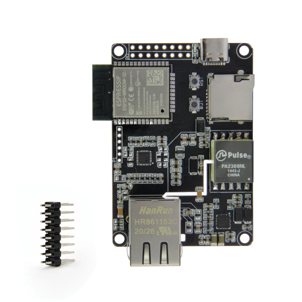 LILYGO® TTGO T-Internet-POE ESP32-WROOM LAN8720A Chip Ethernet Adapter And Downloader Expansion Board Programmable Hardware — view 2