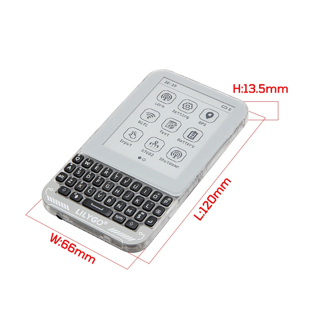 LILYGO® T-Deck Pro ESP32-S3 Development Board 4G/PCM5102A/LoRa/GPS E-Paper Touchscreen QWIIC Interface IoT Communication Device — view 5