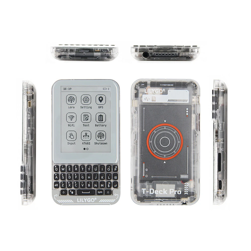 LILYGO® T-Deck Pro ESP32-S3 Development Board 4G/PCM5102A/LoRa/GPS E-Paper Touchscreen QWIIC Interface IoT Communication Device — view 7