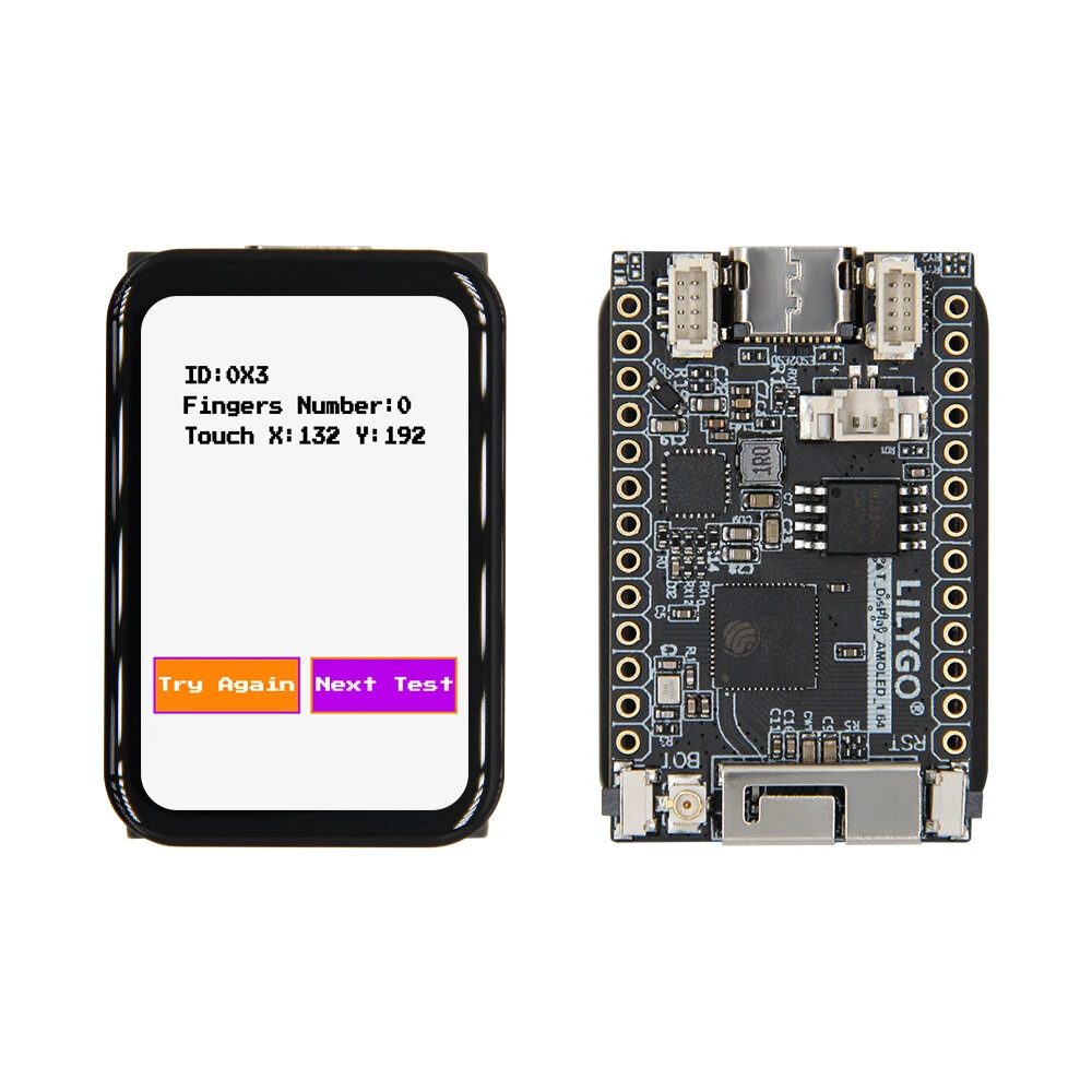 LILYGO® T-Display-S3 ESP32-S3 Development Board Touch Screen 16MB Flash 8MB PSRAM 1.64-inch Display AMOLED WiFi bluetooth for IoT Projects — LILYGO
