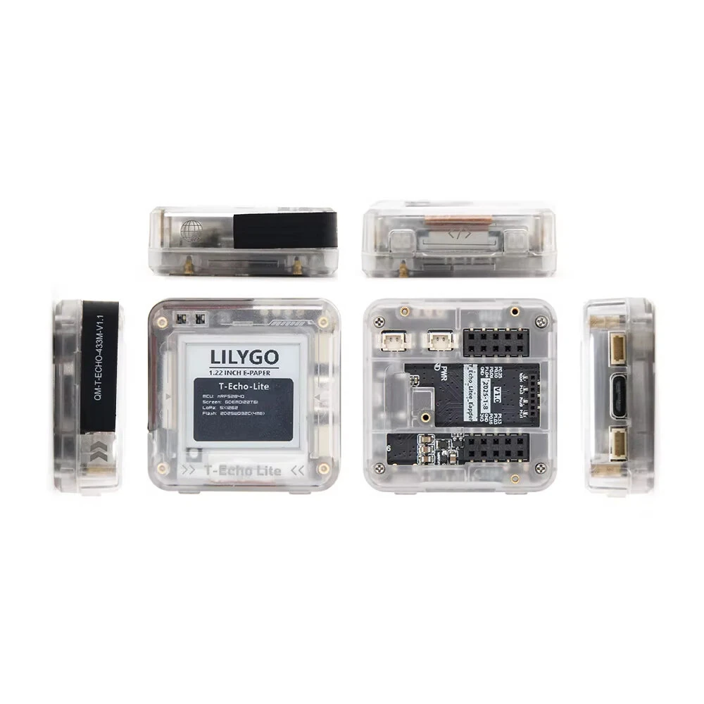 LILYGO® T-Echo Lite NRF52840 LoRa E-Paper Display 868MHz Ultra-Low Power Module GPS Expansion Development Board — view 8