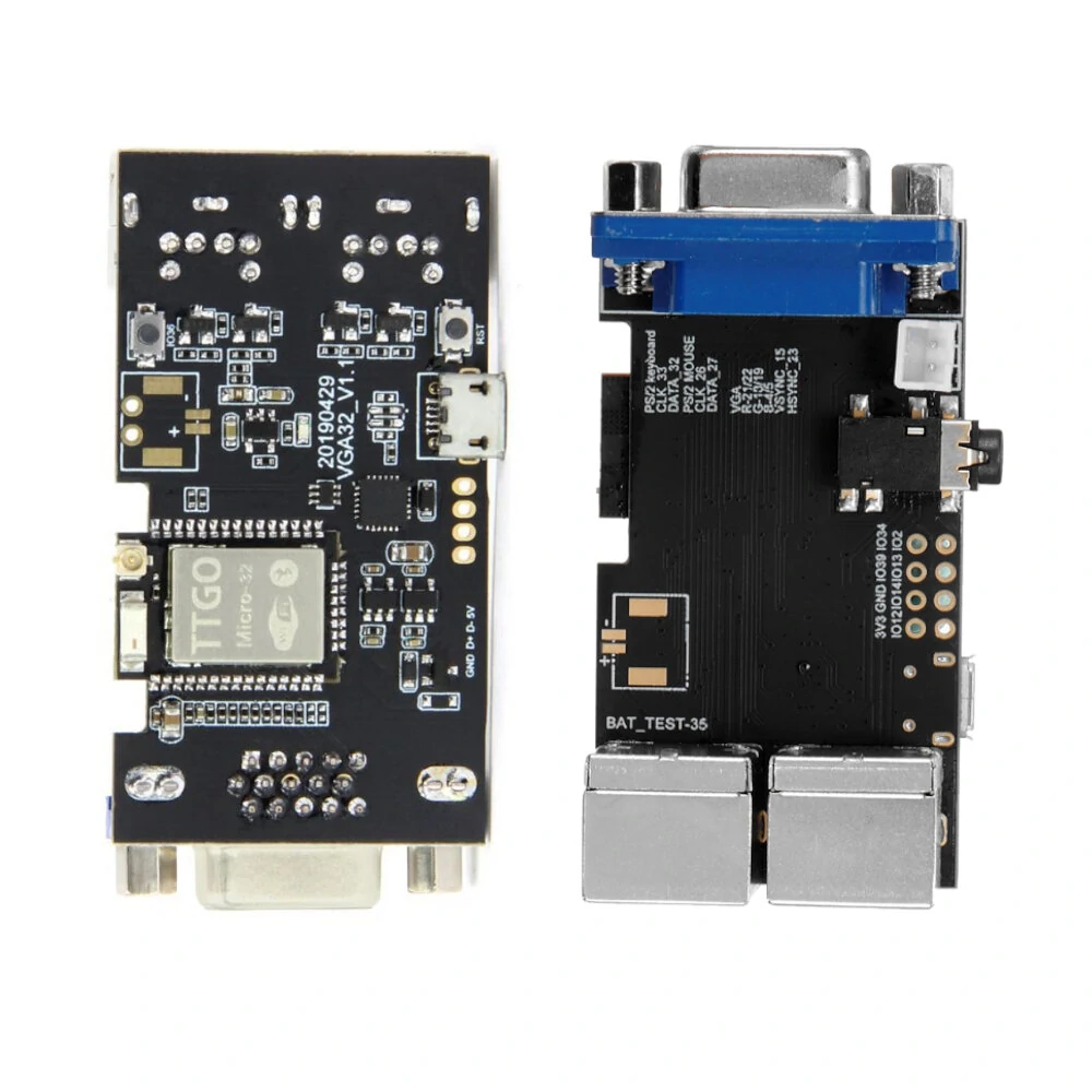LILYGO® TTGO VGA32 V1.4 Controller PS/2 Mouse And Keyboard Controller Graphics Library Game Engine ANSI/VT Terminal For ESP32